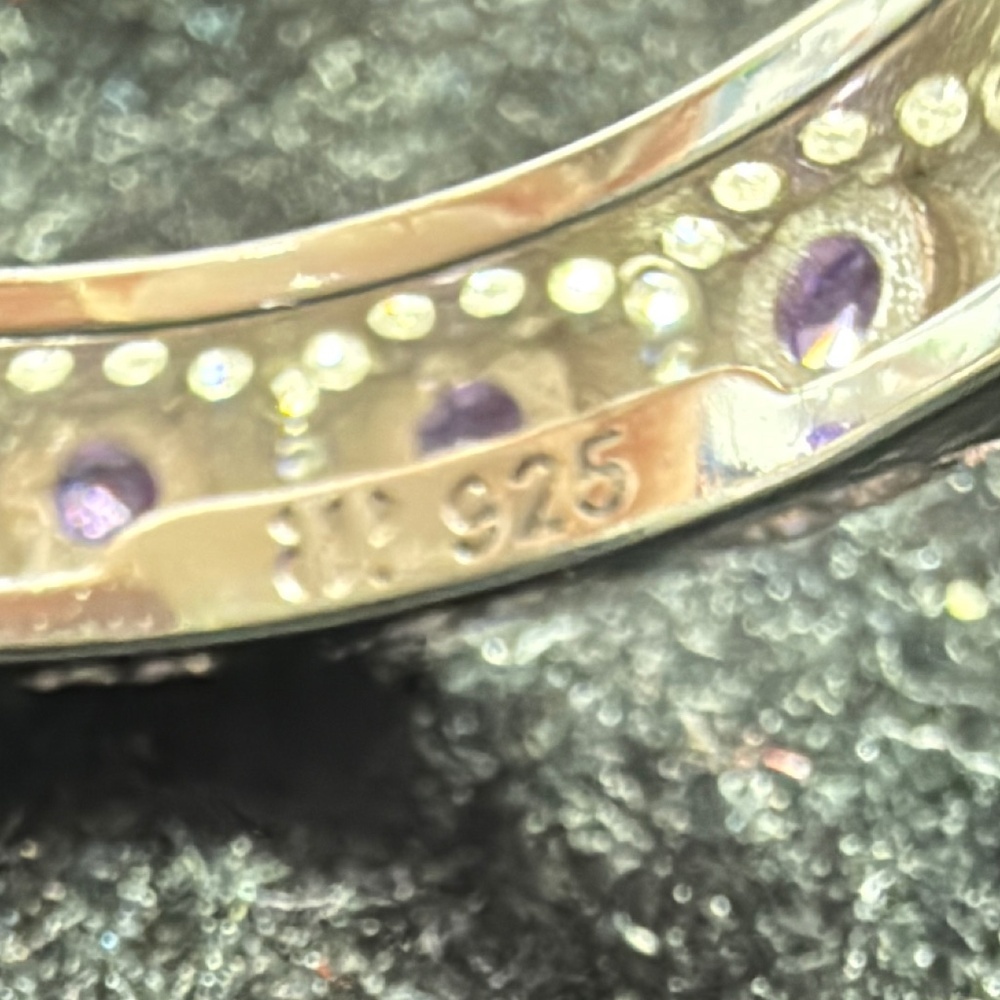 Bomb Party size 10 ring .925 solid sterling silver - Picture 4 of 6